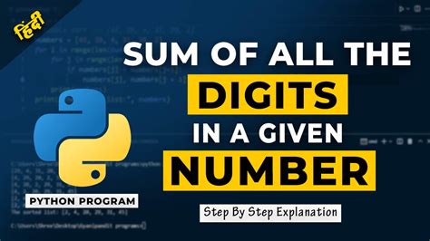 Program for Sum of the digits of a given number .